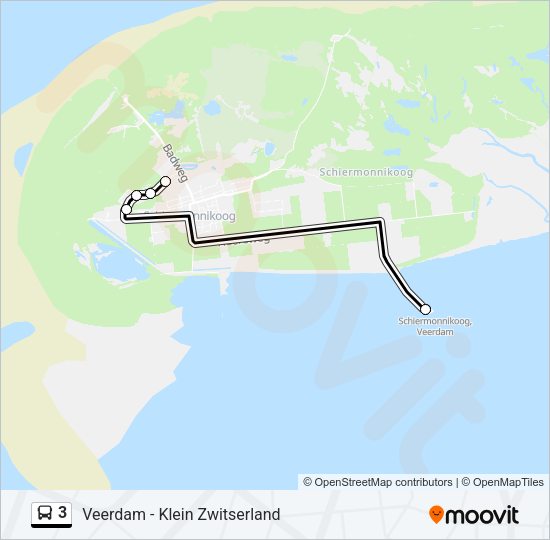 3 Bus Line Map