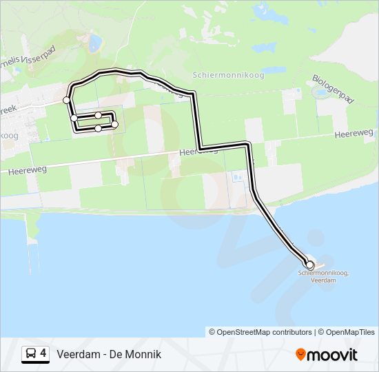 4 Bus Line Map