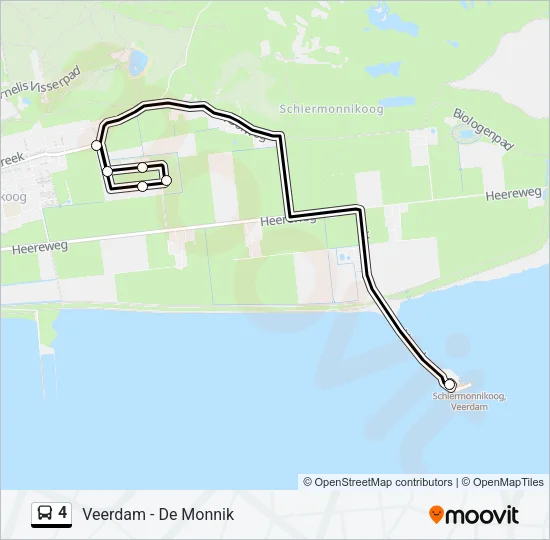4 Bus Line Map