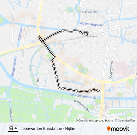 4 Bus Line Map