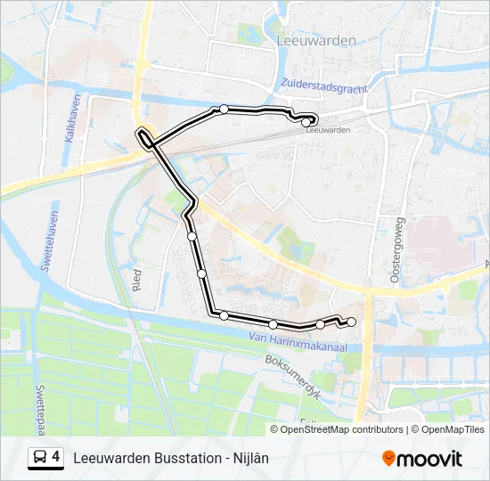 4 Bus Line Map