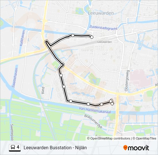 4 Bus Line Map