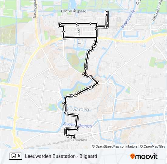 6 Bus Line Map