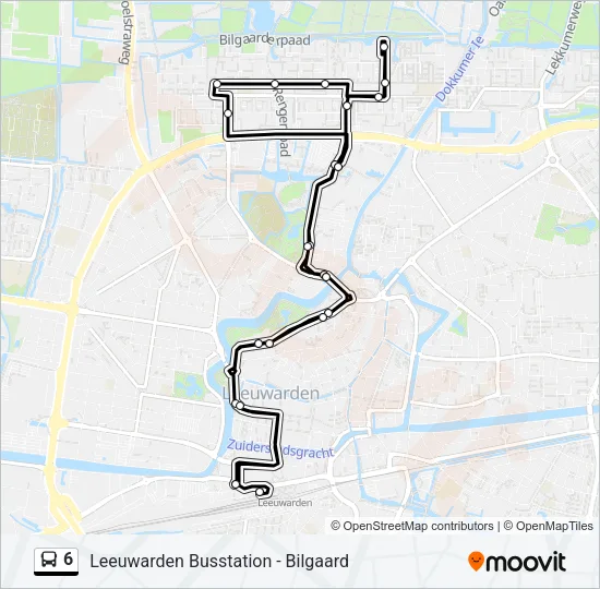 6 Bus Line Map