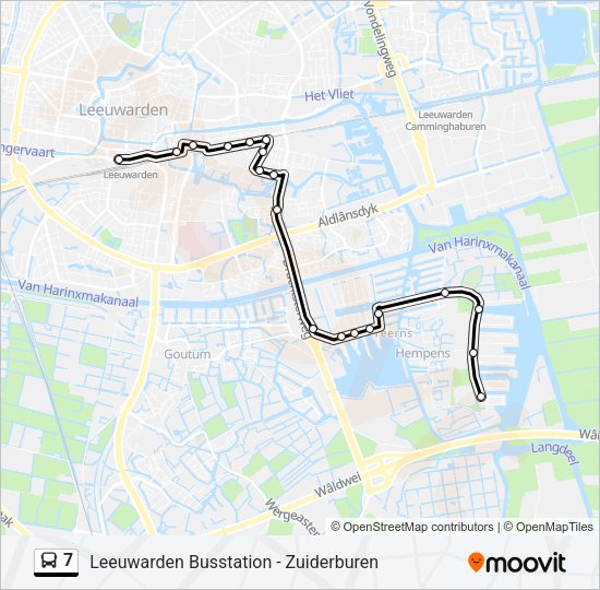 7 Bus Line Map