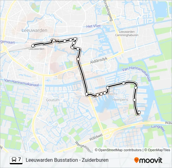 7 Bus Line Map