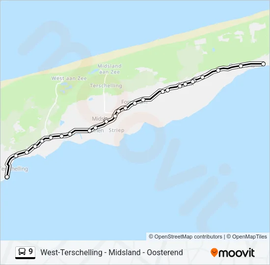 9 Bus Line Map