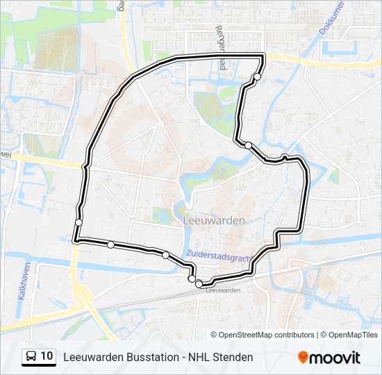 10 Bus Line Map