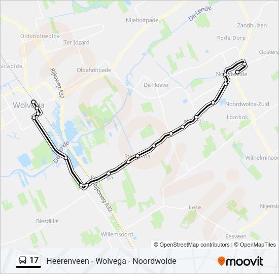 17 Bus Line Map