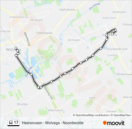 17 Bus Line Map