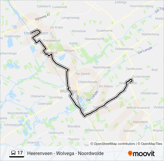 17 Bus Line Map