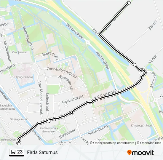 Buslinie 23 Karte