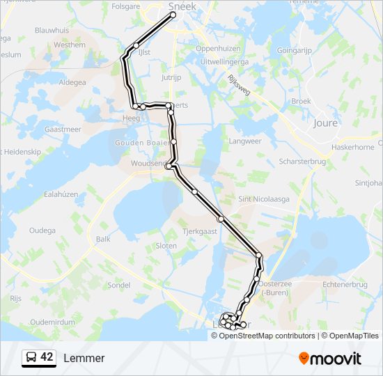 42 Bus Line Map