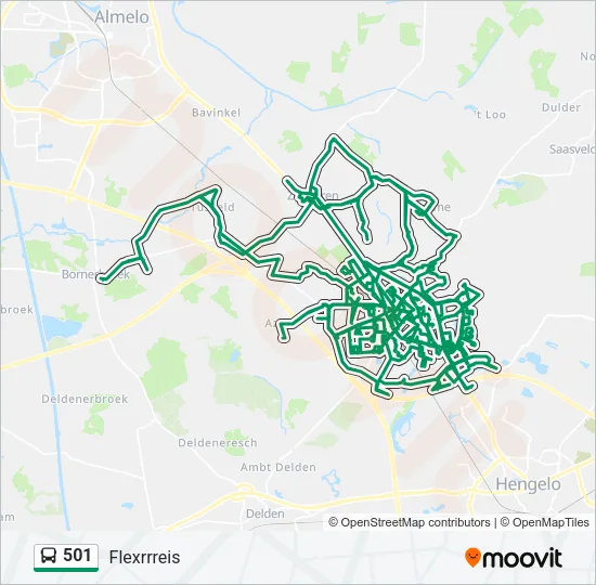 501 Bus Line Map