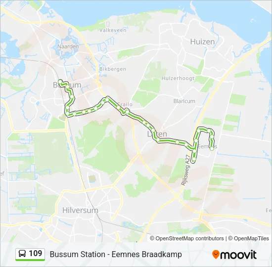 109 Bus Line Map
