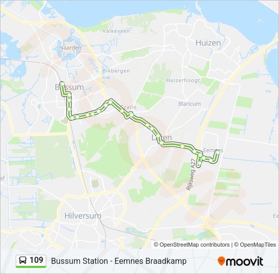 109 Bus Line Map