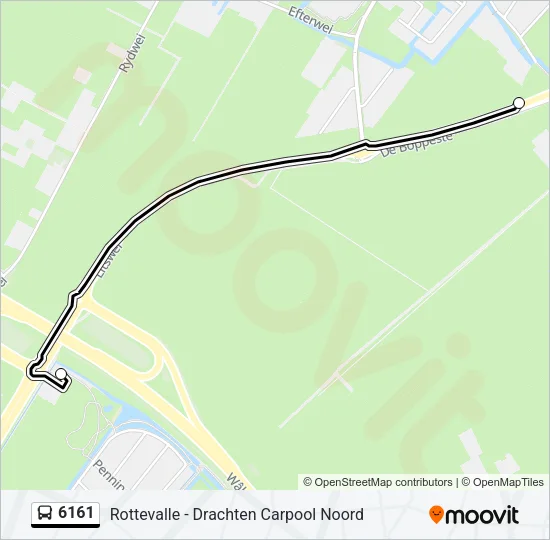 6161 Bus Line Map