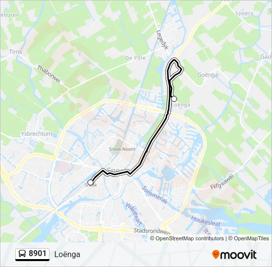 8901 Bus Line Map