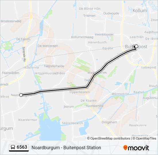 6563 Bus Line Map