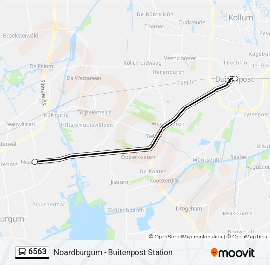 6563 Bus Line Map