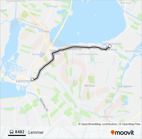 8482 Bus Line Map