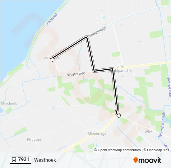 7931 Bus Line Map