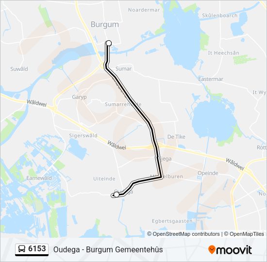 6153 Bus Line Map