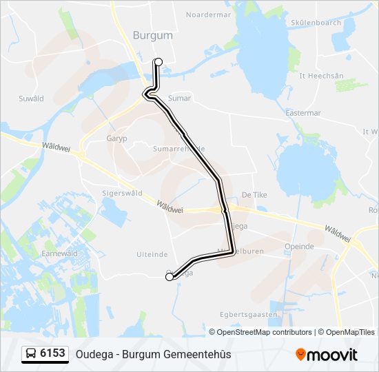6153 Bus Line Map