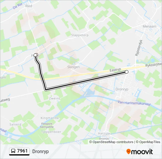 7961 Bus Line Map