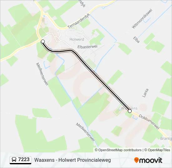 7223 Bus Line Map