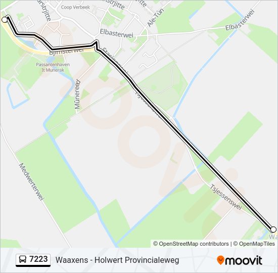 7223 Bus Line Map