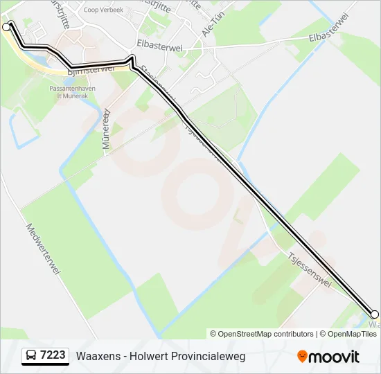 7223 Bus Line Map