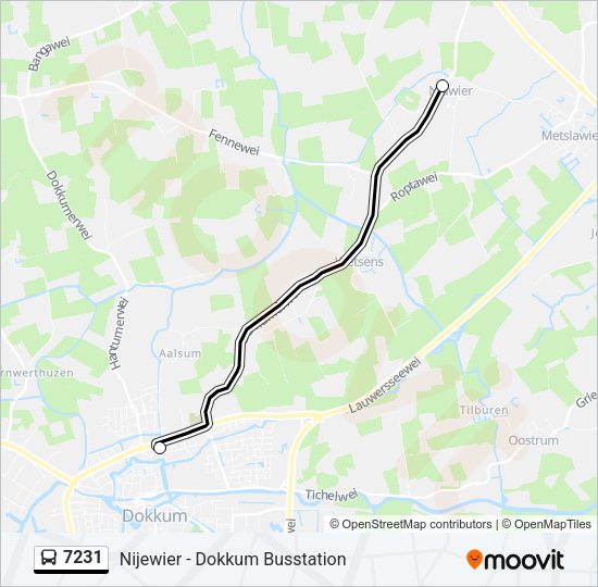 7231 Bus Line Map