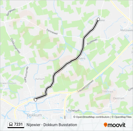 7231 Bus Line Map