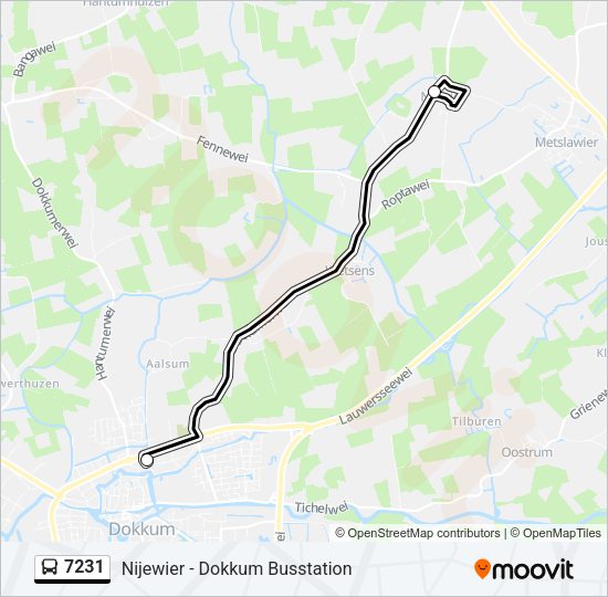 7231 Bus Line Map