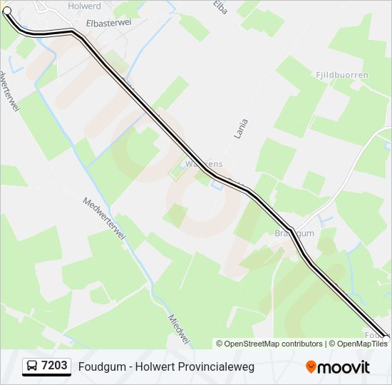 7203 Bus Line Map