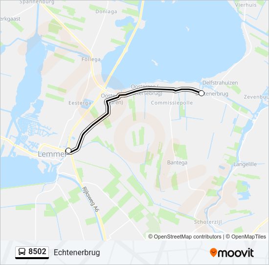 8502 Bus Line Map