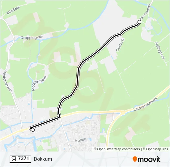 7371 Bus Line Map