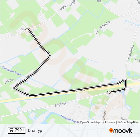 7991 Bus Line Map
