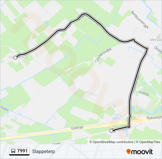 7991 Bus Line Map