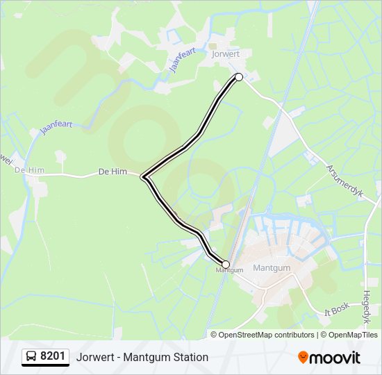 8201 Bus Line Map