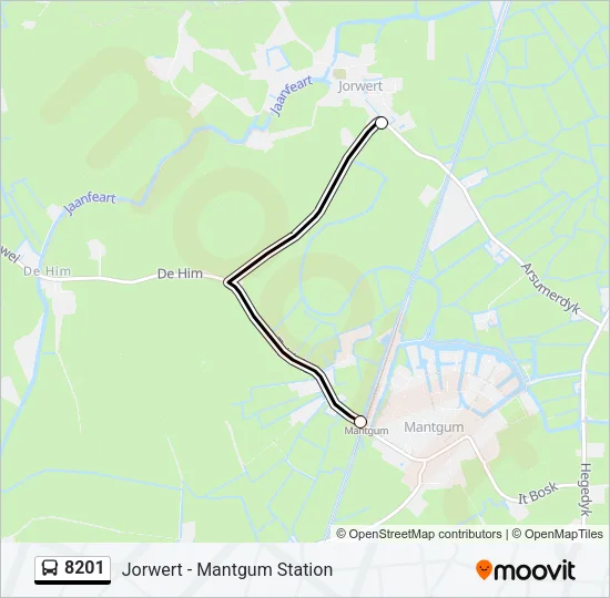 8201 Bus Line Map