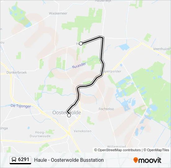 6291 Bus Line Map
