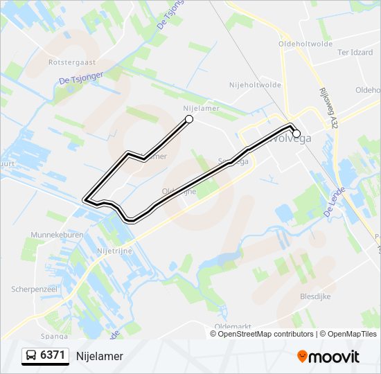 6371 Bus Line Map