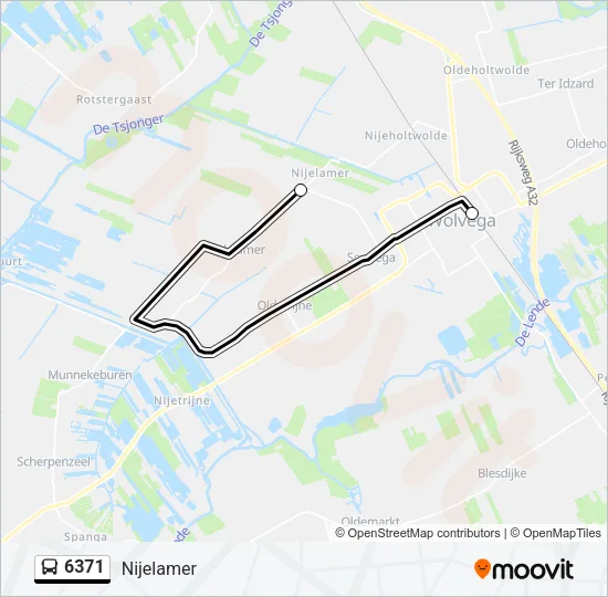 6371 Bus Line Map