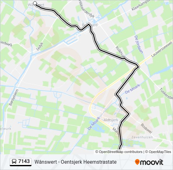 7143 Bus Line Map