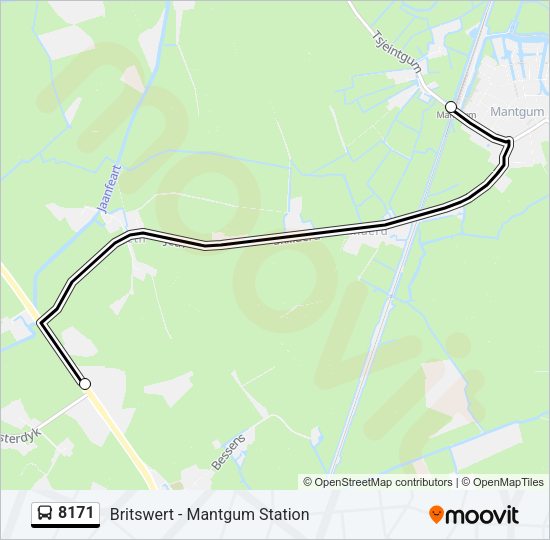 8171 Bus Line Map