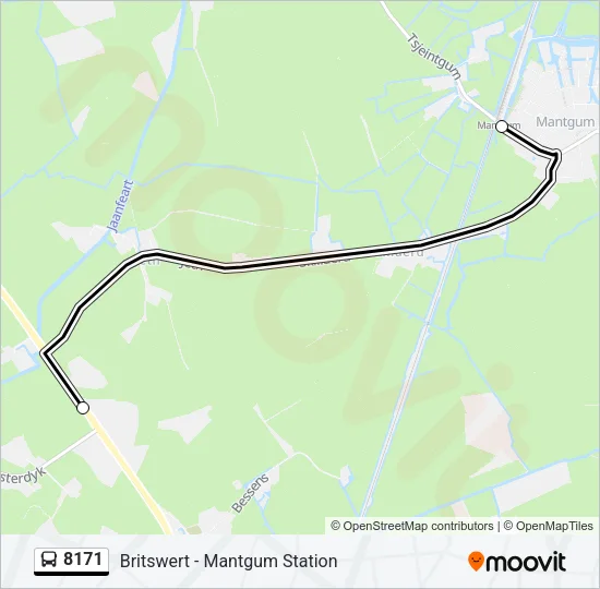 8171 Bus Line Map