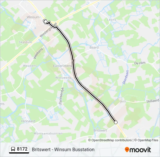 8172 Bus Line Map