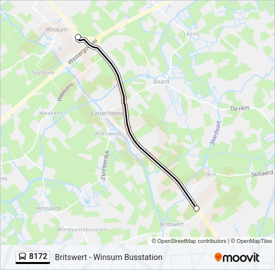8172 Bus Line Map